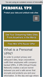 Mobile Screenshot of personalvpn.org