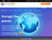 Tablet Screenshot of personalvpn.com